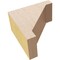 Ekena Millwork 2"W x 4"D x 4"H Classic Burlington Rough Cedar Woodgrain TimberThane Corbel, Primed Tan CORUR02X04X04BURRCPR - alternate 2